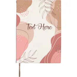 Pretty In Pink Leave Line Art A4 Notebook Product Images