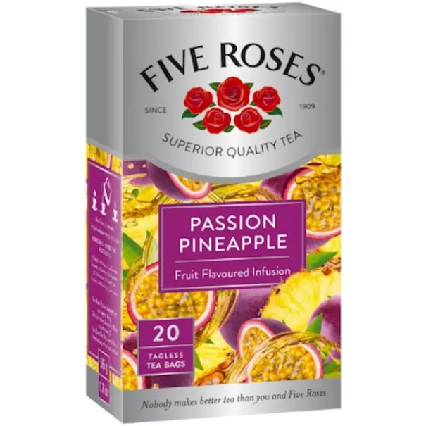 Five Roses Passion Pineapple 20 Tea Bags Product Image