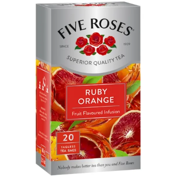 Five Roses Ruby Orange 20 Tea Bags Product Image