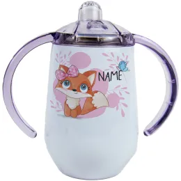 Pretty Fox With Butterfly Sippy Cup Product Images