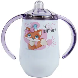 Pretty Fox With Butterfly Sippy Cup Product Images