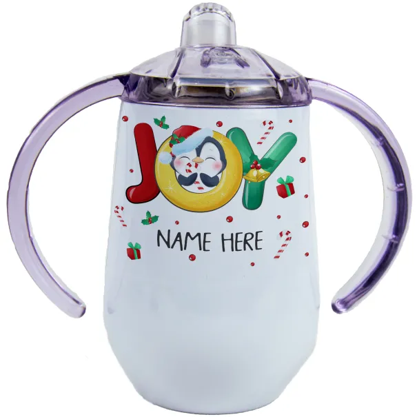 Cute Penguin Christmas Sippy Cup Product Image