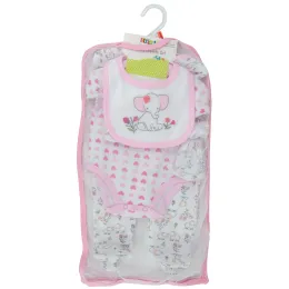 Pink Elephant5 Piece Layette  Set Product Images