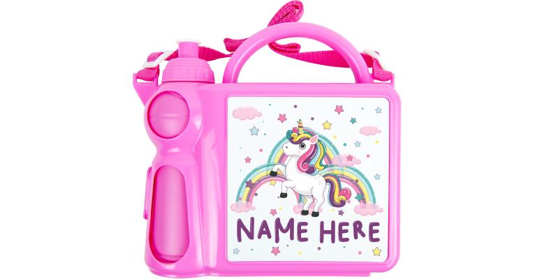 Girls Unicorn Personalised Lunch Box | Joyfully Made