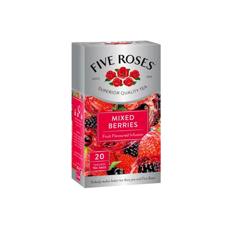 New Five Roses Tea FIVE ROSES MIXED BERRIES 20 TEA BAGS | Joyfully Made
