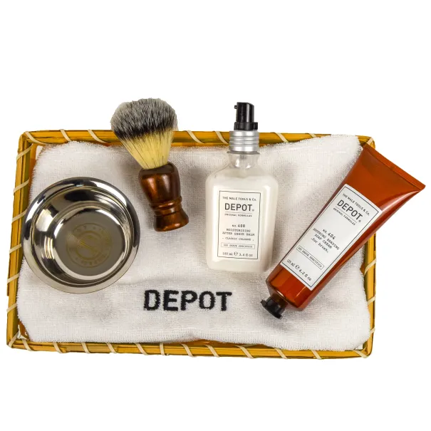 Men's Brush Shaving Gift Box Product Image