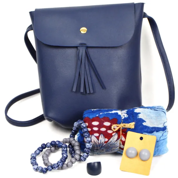 Ladies Blue Bag Combo Product Image