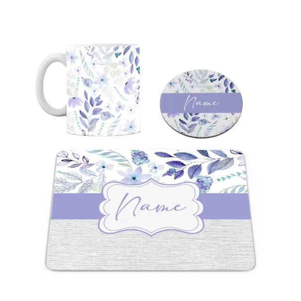 Purple Flower Desk Set Product Image