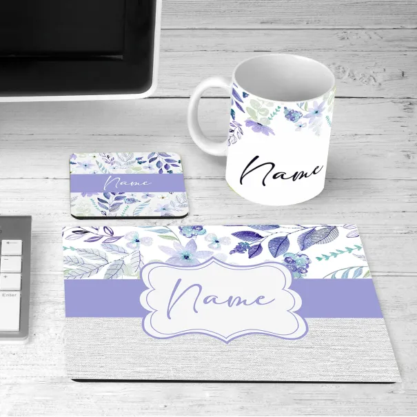 Purple Flower Desk Set Product Image