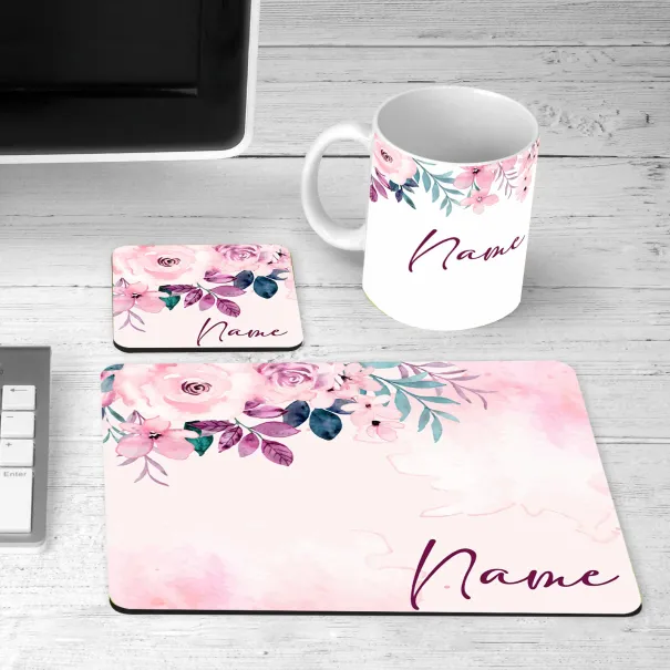 Pink Rose Desk Set Product Image