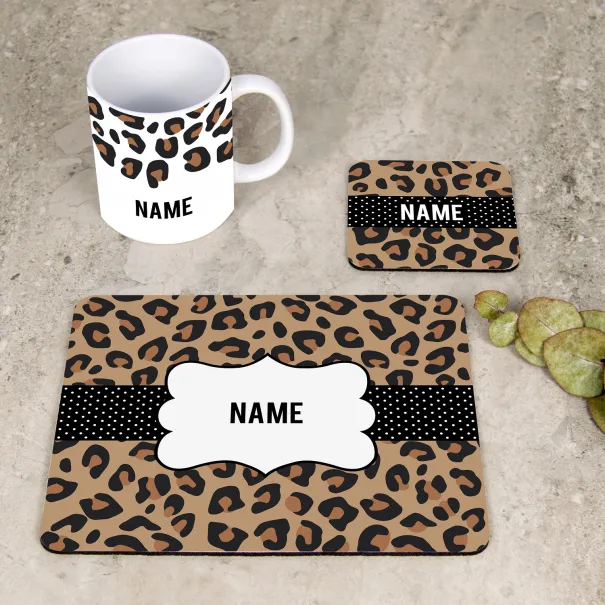 Leopard Print Desk Set Joyfully Made