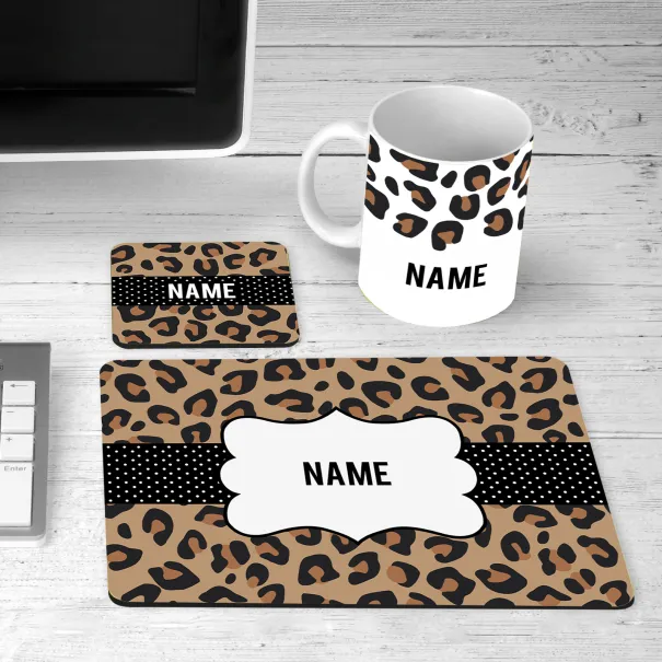 Leopard Print Desk Set Product Image