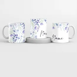 Purple Flower Custom Mug Product Images