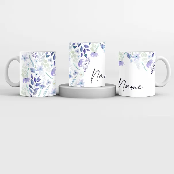 Purple Flower Custom Mug Product Image