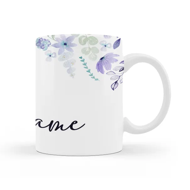 Purple Flower Custom Mug Product Image