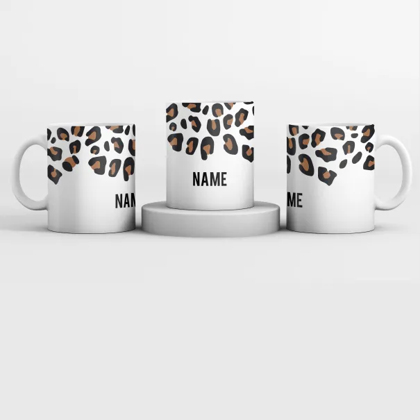 Leopard Print Custom Mug Product Image