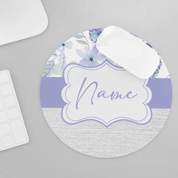 Purple Flower Custom Mouse Pad Product Image