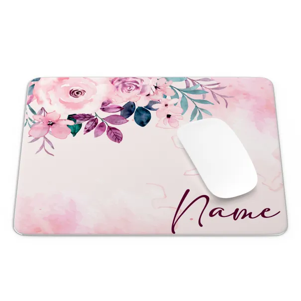 Pink Rose Custom Mouse Pad Product Image