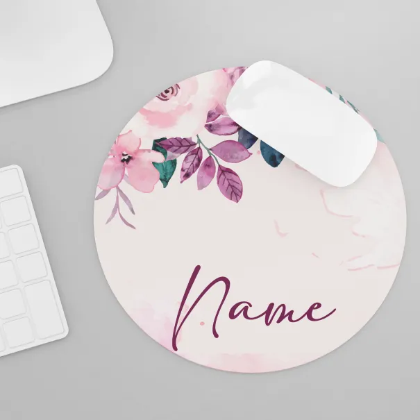 Pink Rose Custom Mouse Pad Product Image