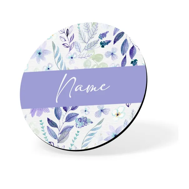 Purple Flower Custom Coaster Product Image