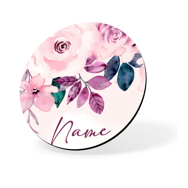 Pink Rose Custom Coaster Product Image