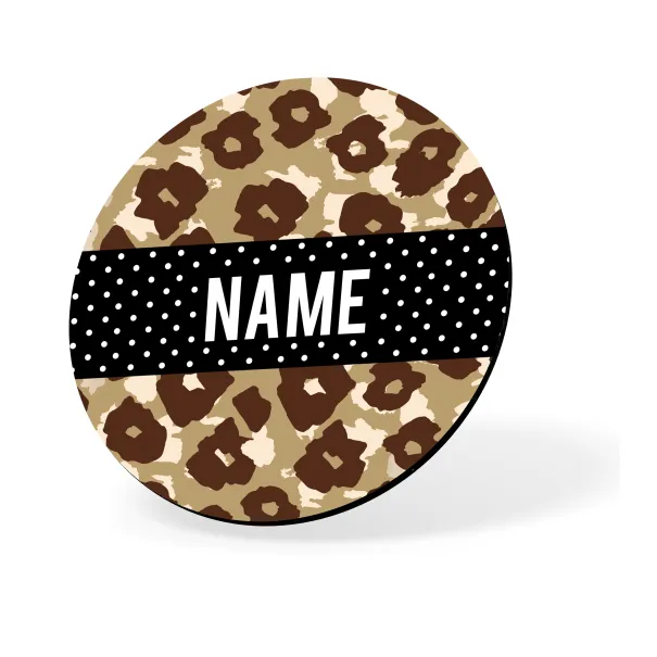 Leopard Print Custom Coaster Product Image