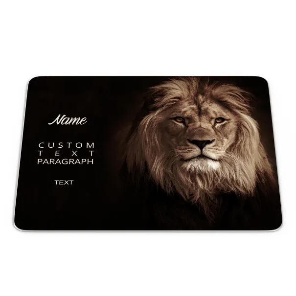 Lion Head Print Custom Mousepad Product Image