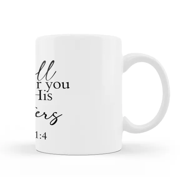 Psalm 91 Feather Mug Product Image