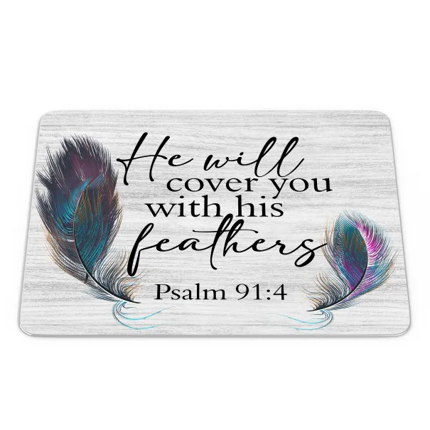 Psalm 91 Feather Mouspad Product Image