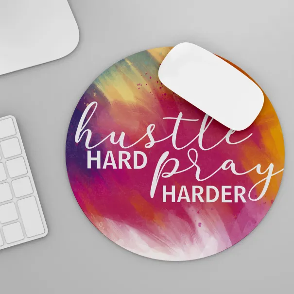 Huslte Hard Pray Harder Mouse Pad Product Image