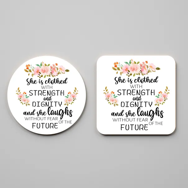 She Is Clothed Mug & Coaster Set Product Image