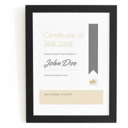 True Love Certificate Product Images