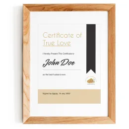 True Love Certificate Product Images