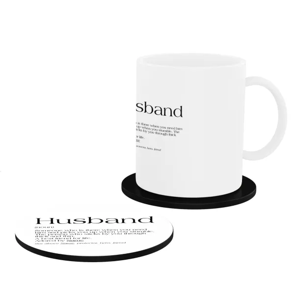 Husband (noun) Mug & Coaster Set Product Image