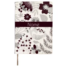 Maroon Flower Notebook A4 Product Images