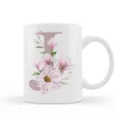Floral Initial Mug Pink Product Thumbnail