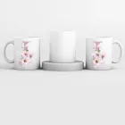 Floral Initial Mug Pink Product Thumbnail