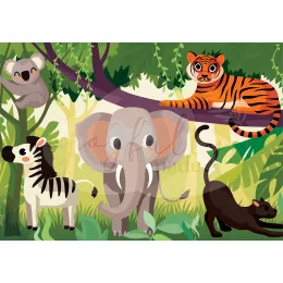 Animal Kids Puzzle  - 120 Piece (A4) Product Images