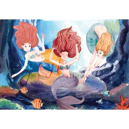 Kids Mermaid A4 Puzzle - 120 Pieces Product Images