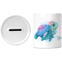 Personalised Turtle Ceramic Money Box Product Images