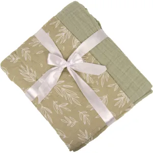 Green Olive Receiving Blanket Product Images