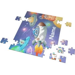 Kids Space Monster A4 Puzzle - 120 Piece Product Images