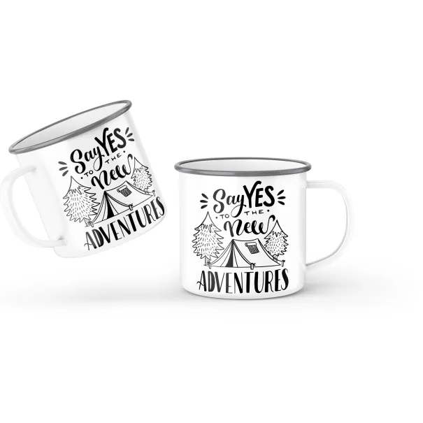 Say Yes To New Adventures Camping Mug Product Image