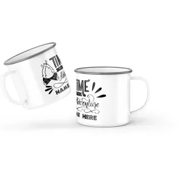 Time To Adventure With Name Metal Mug Product Images
