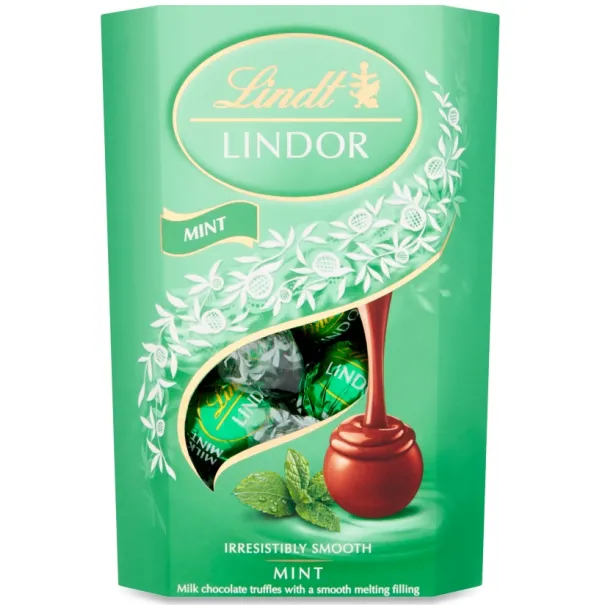 Lindt Lindor Mint Milk Chocolate 125g Product Image