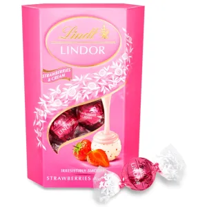 Lindt Lindor Strawberries & Cream 125g Product Images