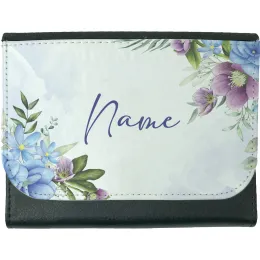 Purple & Blue Floral Wallet Product Images