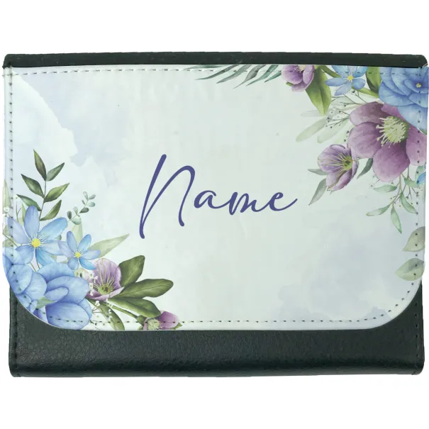 Purple & Blue Floral Wallet Product Image
