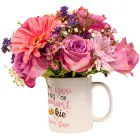 Pink Flowers In Personalised Mug Product Thumbnail