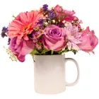 Pink Flowers In Personalised Mug Product Thumbnail